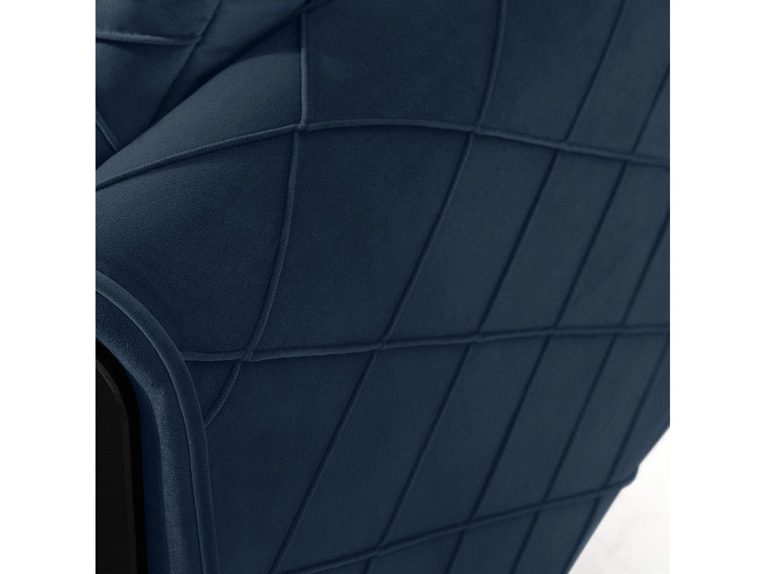 Schlafsofa GUSTAVO III Schlafsofa - 3-Sitzer - Velours-Stoff - Dunkelblau