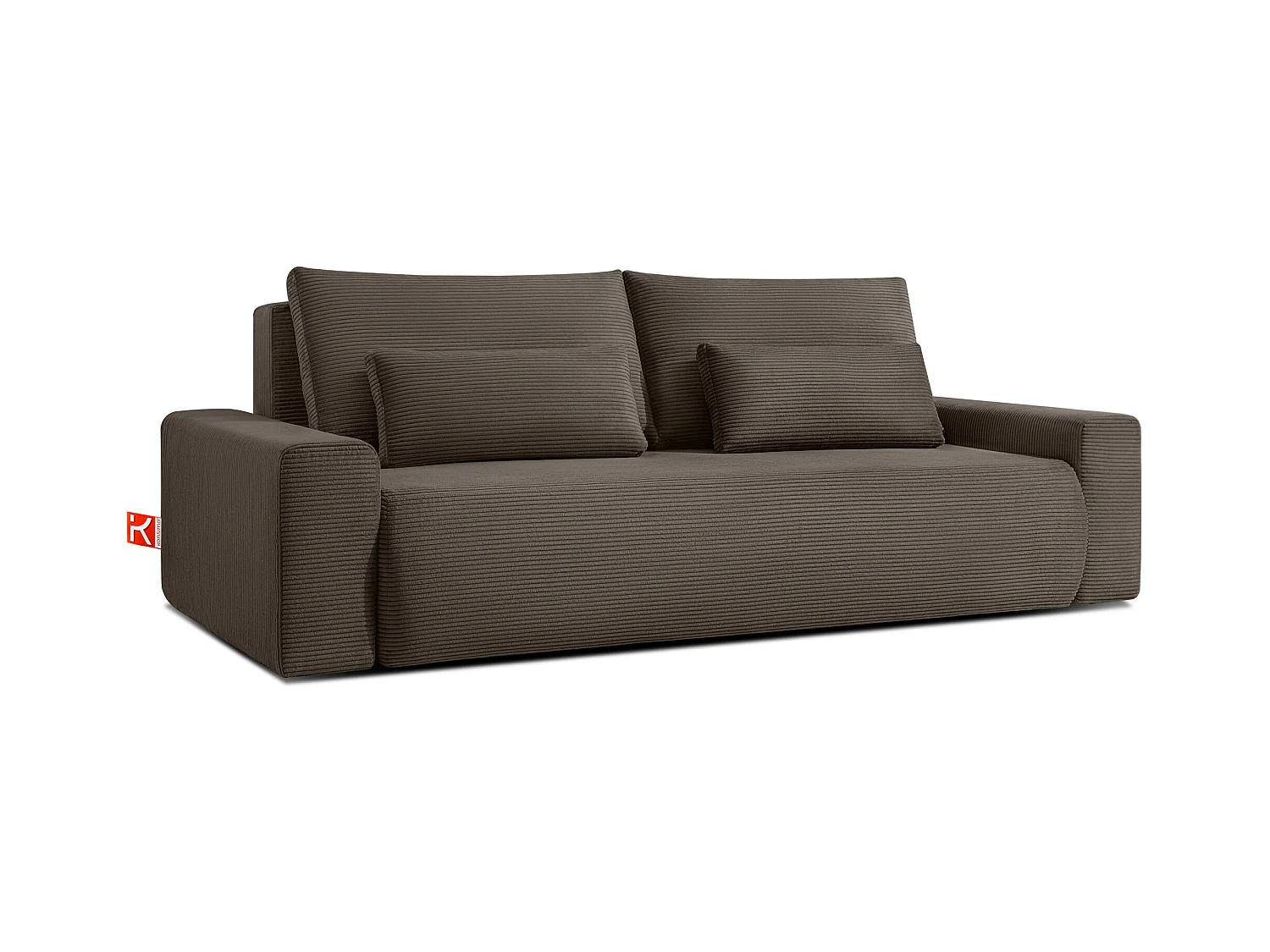 Sofa MOLLIS - 3-Sitzer - Braun