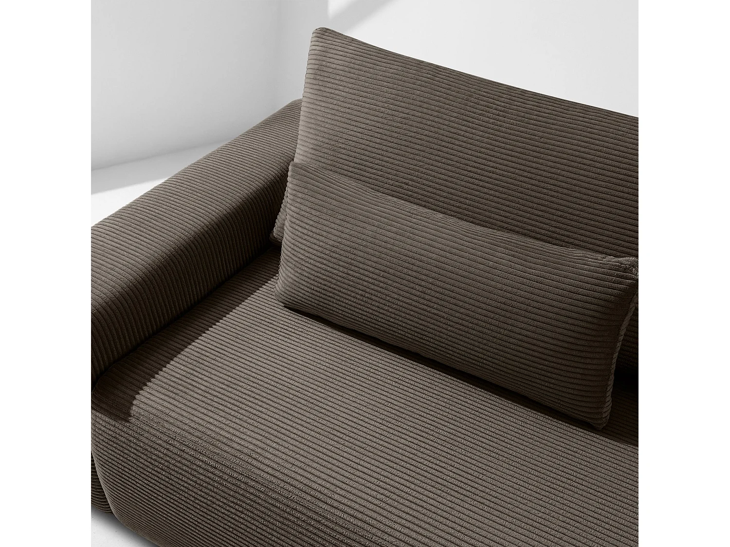 Sofa MOLLIS - 3-Sitzer - Braun