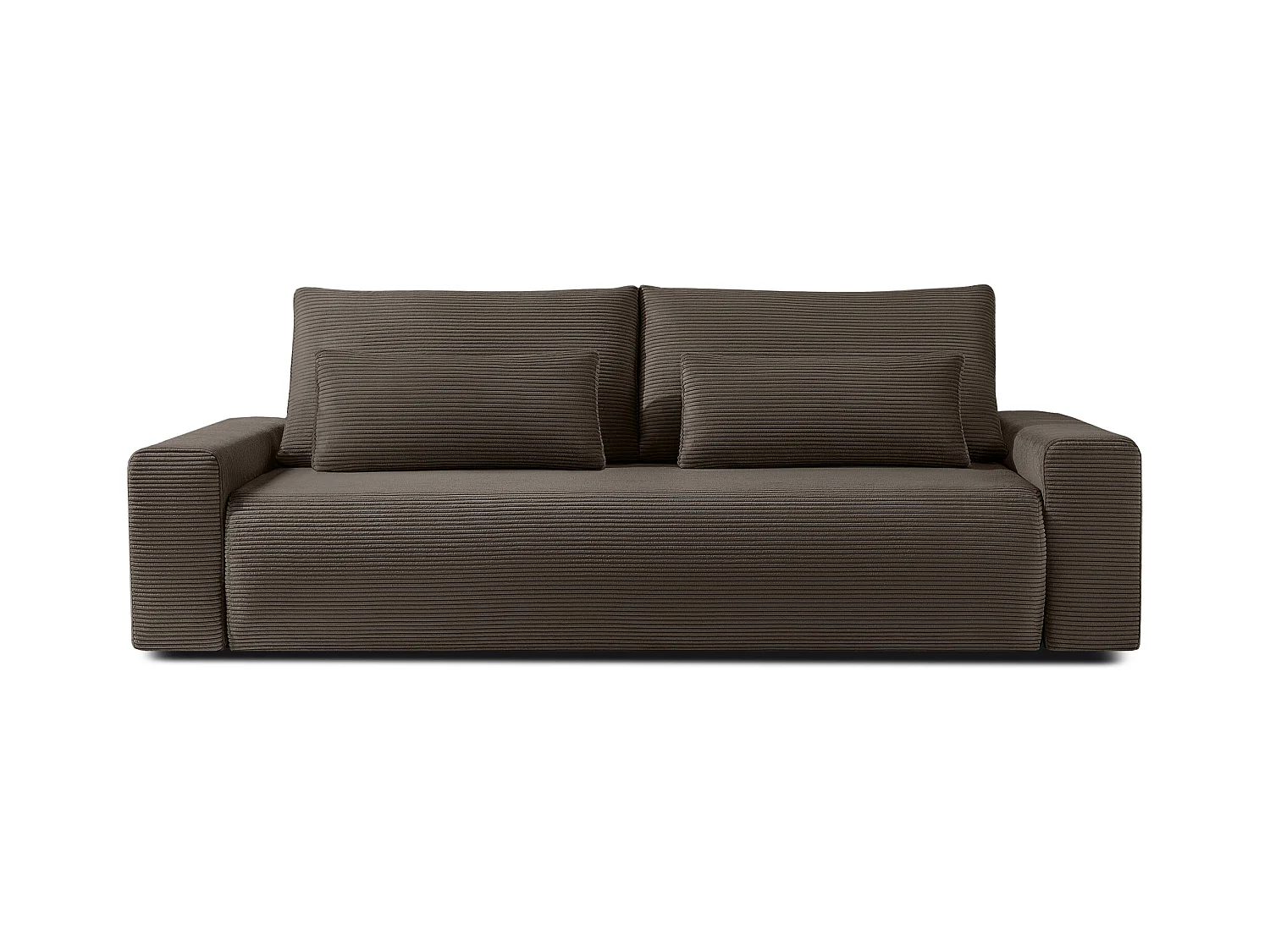 Canapé-lit - convertible - MOLLIS - 3 places - Brun