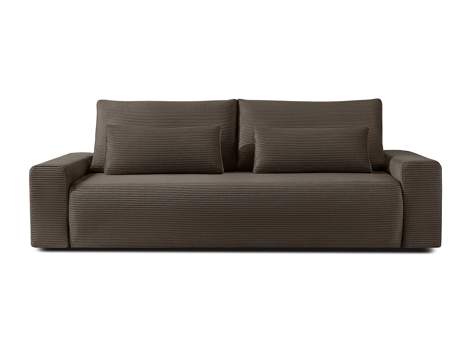 Sofa MOLLIS - 3-Sitzer - Braun