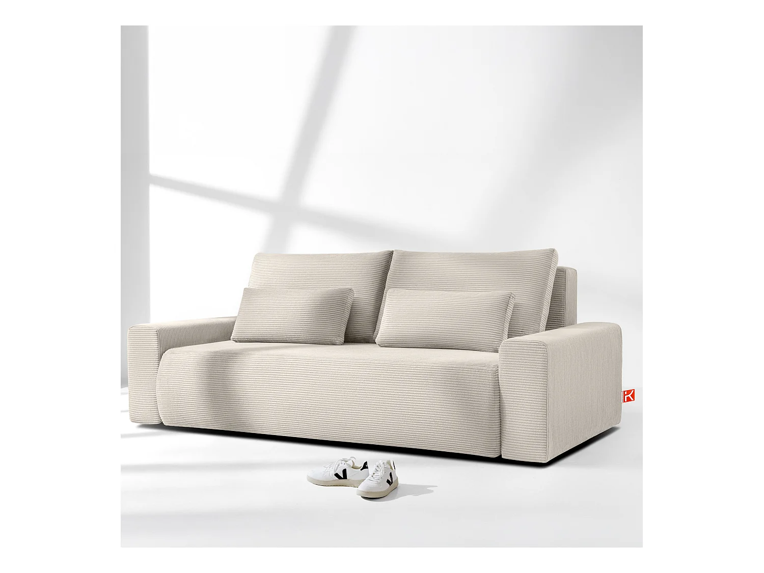 Sofa MOLLIS - 3-Sitzer - Ecru