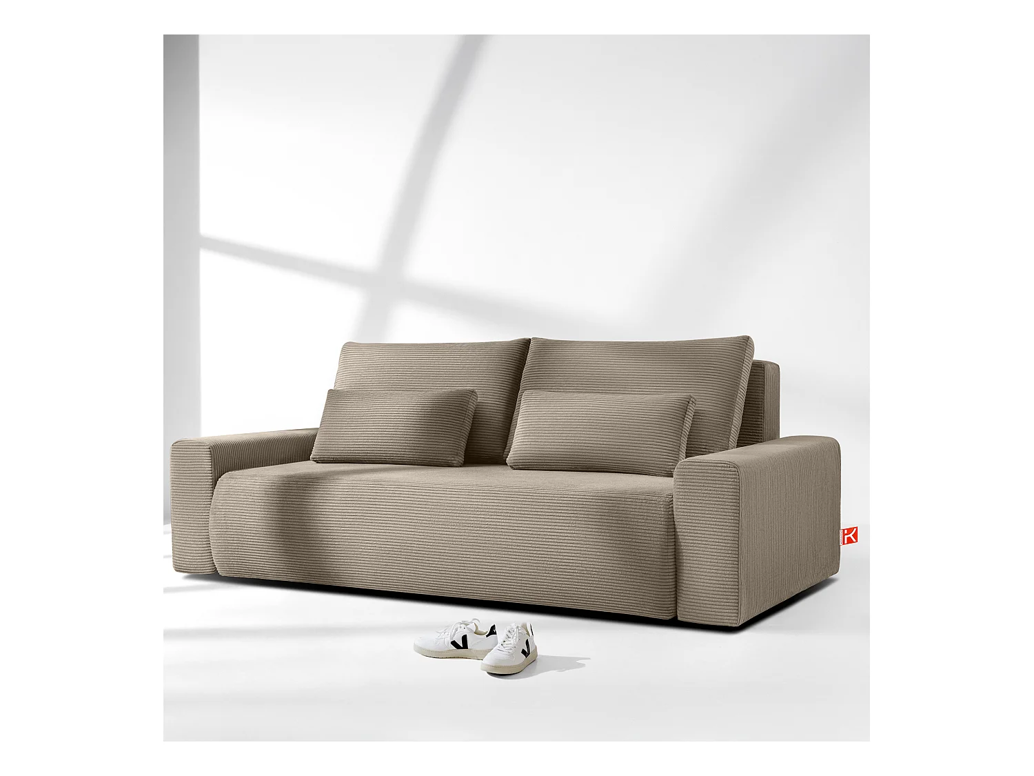 Sofa MOLLIS - 3-Sitzer - Beige