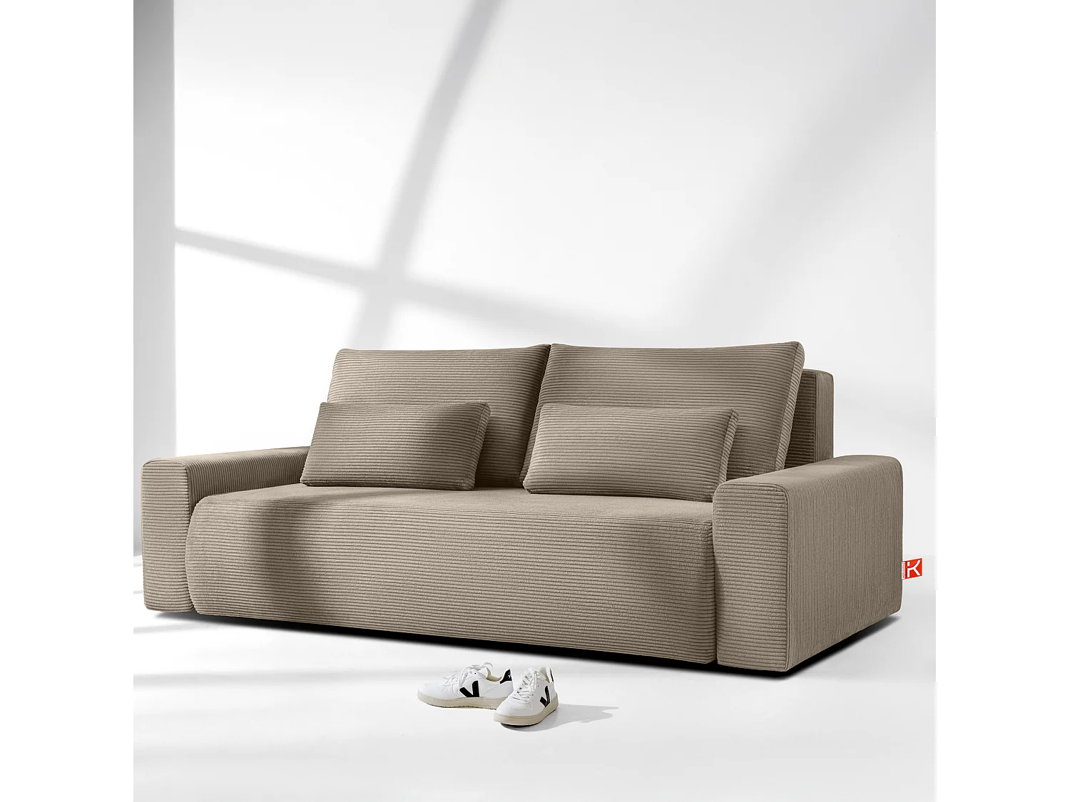 Sofa MOLLIS - 3-Sitzer - Beige