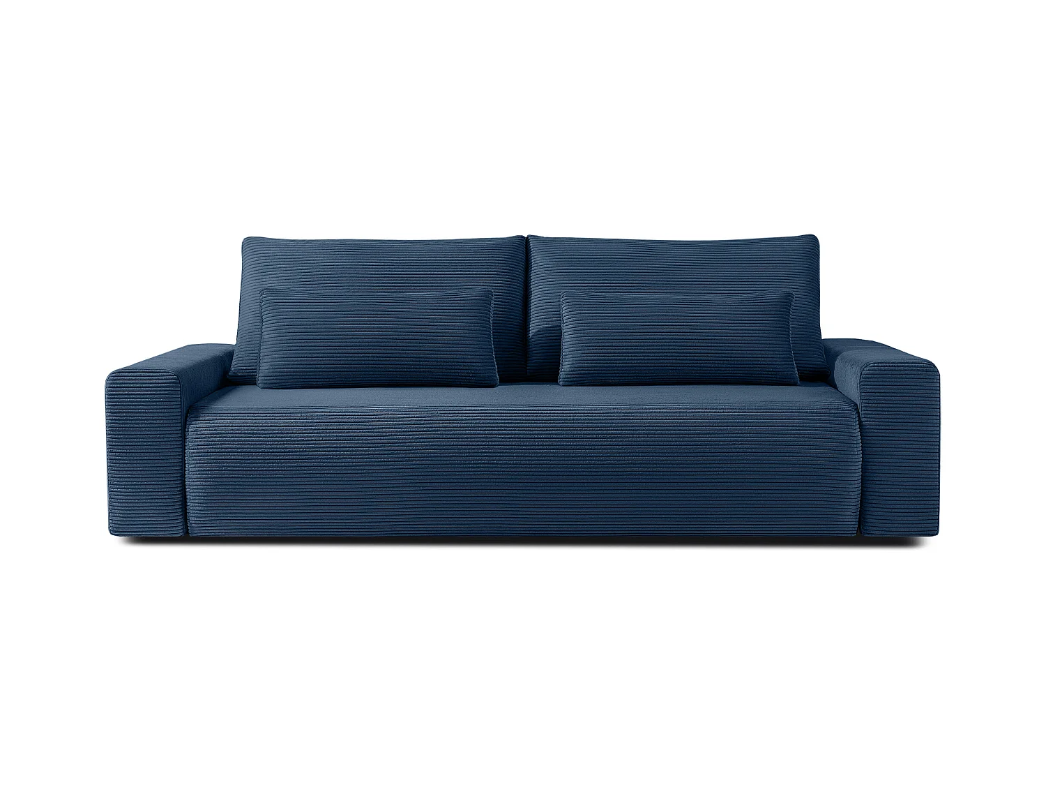 Canapé-lit - convertible - MOLLIS - 3 places - Bleu foncé