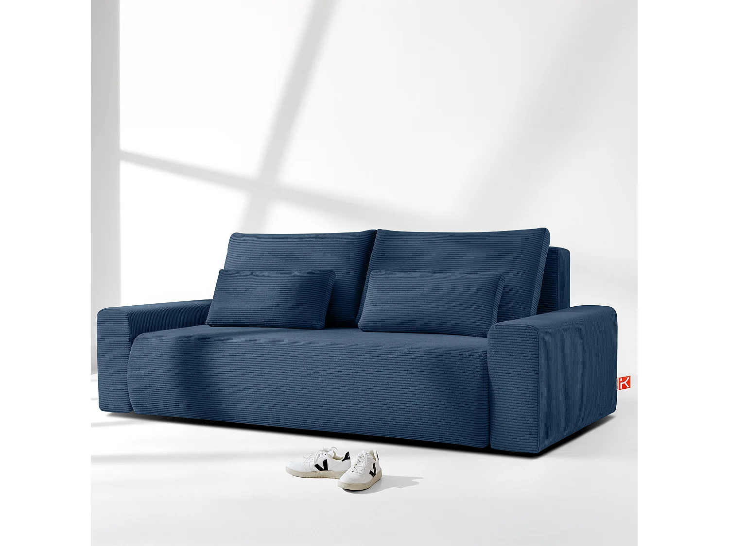 Sofa MOLLIS - 3-Sitzer - Dunkelblau