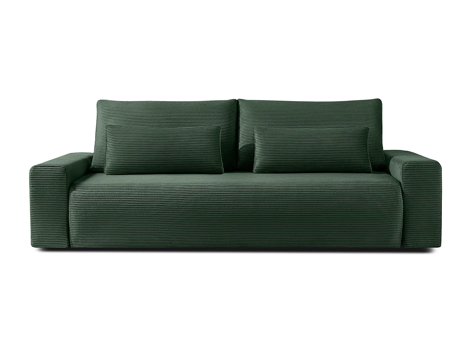 Sofa MOLLIS - 3-Sitzer - Dunkelgrün