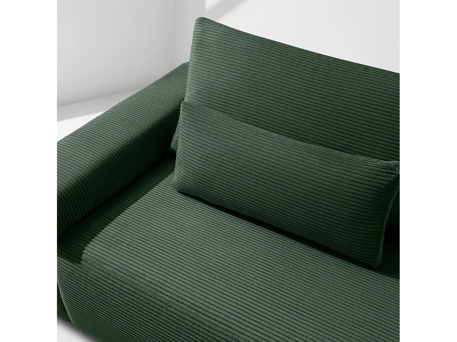 Sofa MOLLIS - 3-Sitzer - Dunkelgrün