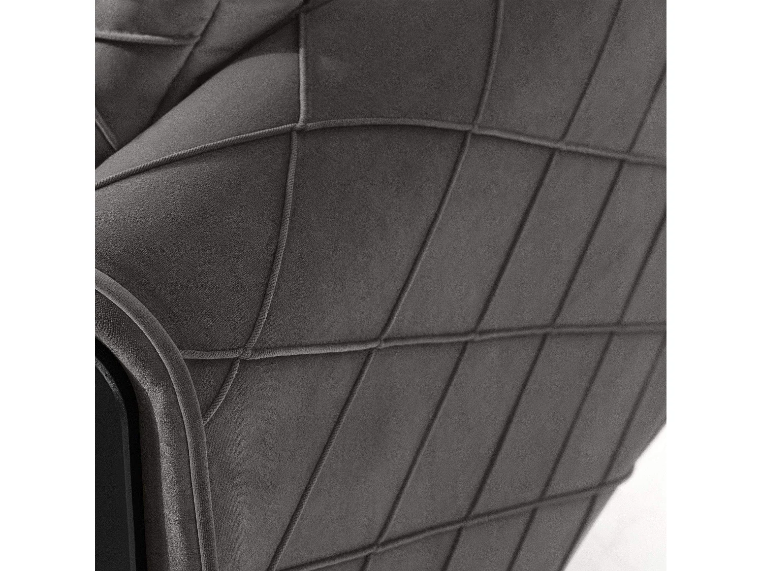 Schlafsofa GUSTAVO III Schlafsofa - 3-Sitzer - Cordstoff - Anthrazit