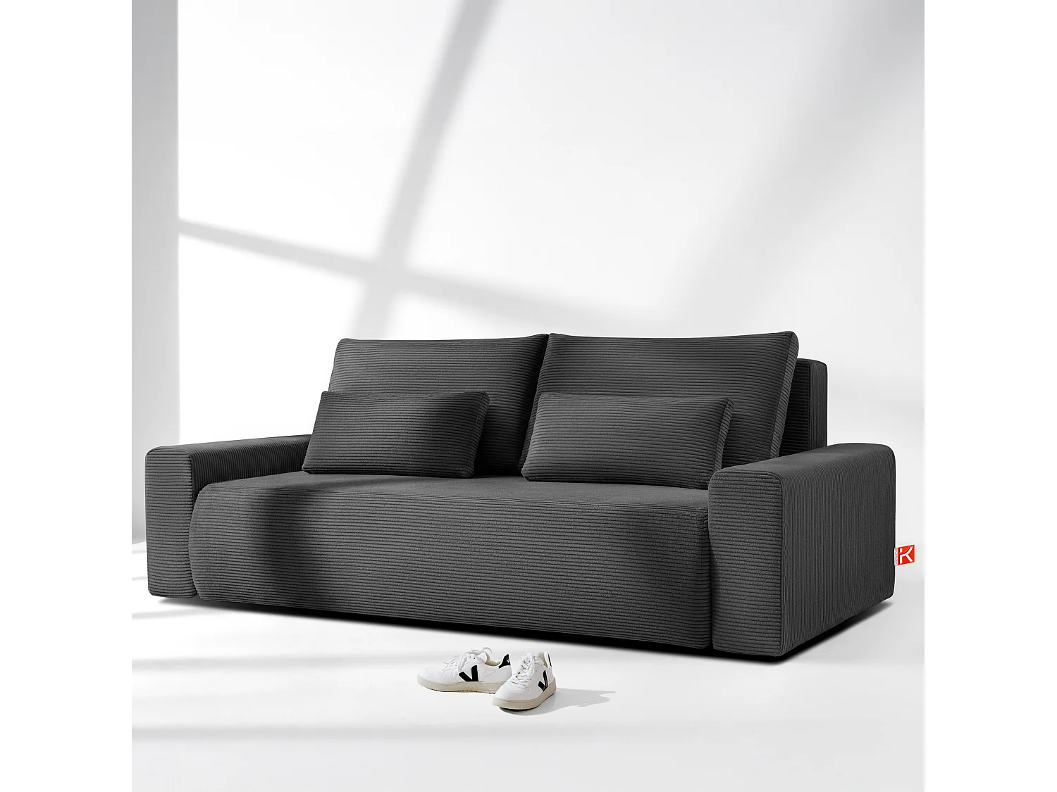 Sofa MOLLIS - 3-Sitzer - Grau