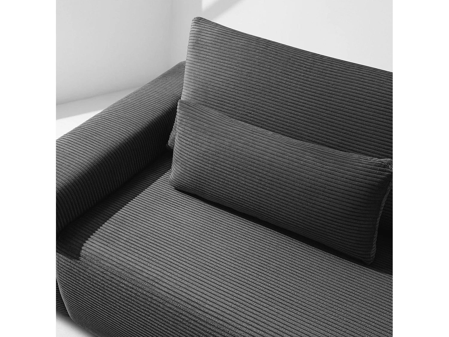 Sofa MOLLIS - 3-Sitzer - Grau