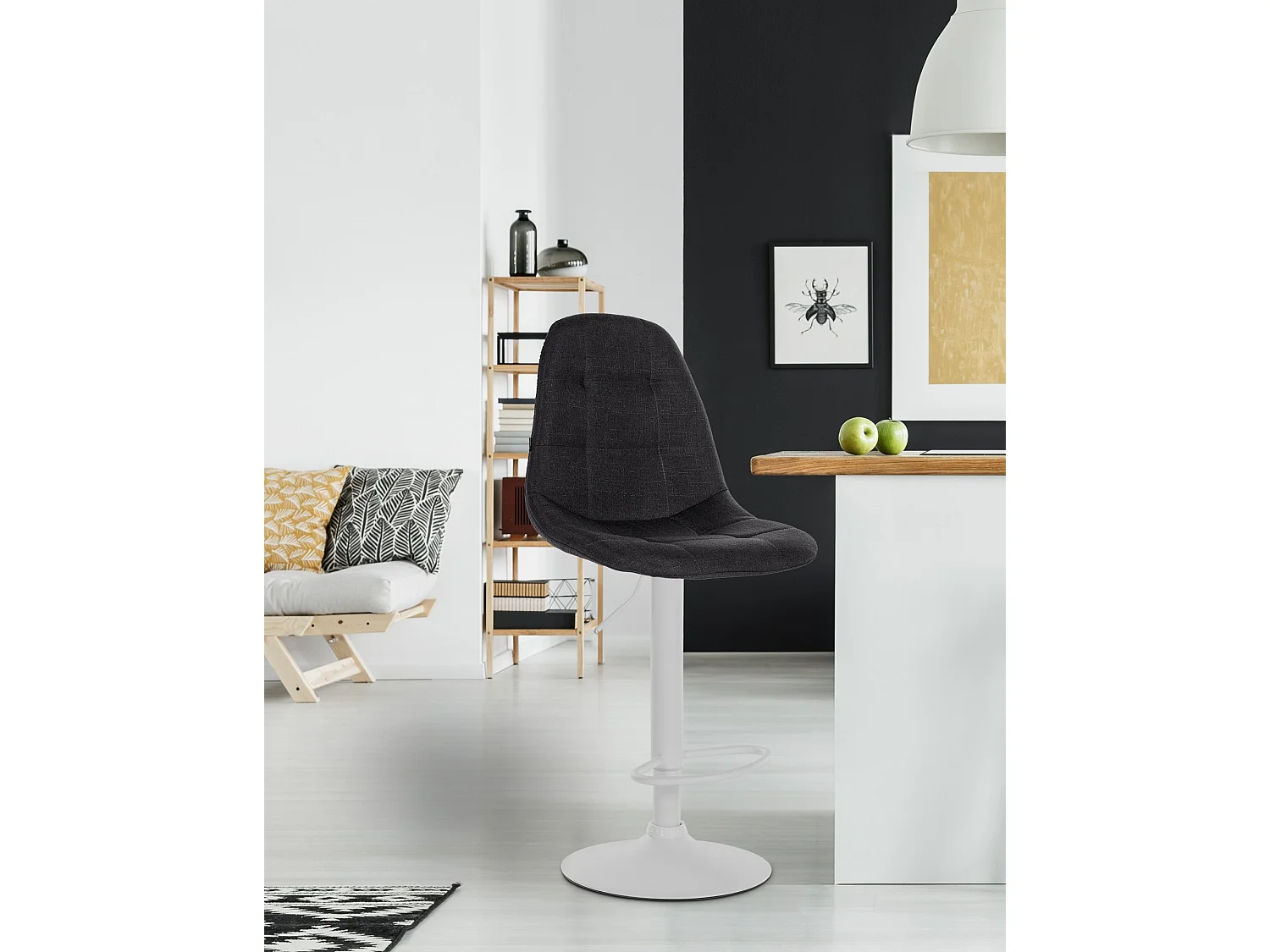 Tabouret de bar - Métal - Noir - Elmore