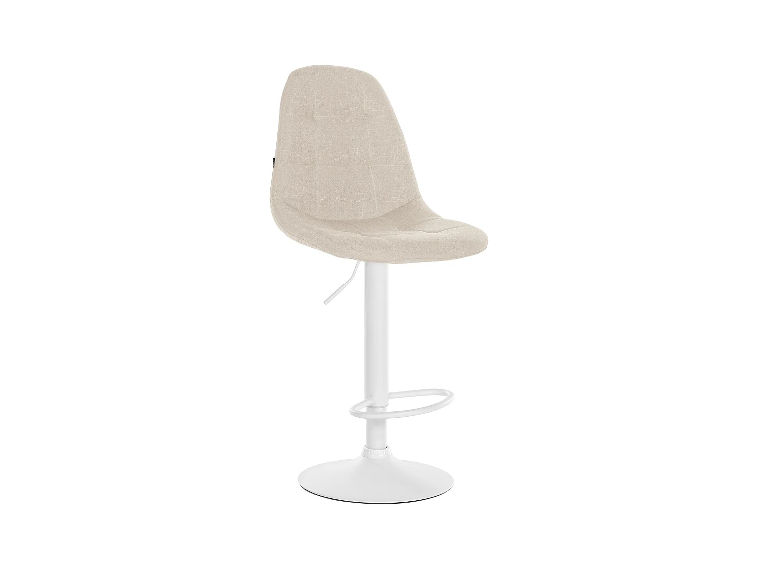 Tabouret de bar - Métal - Crème - Elmore