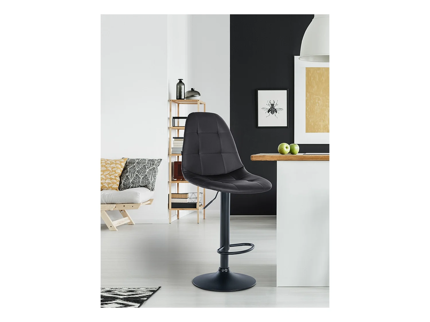 Tabouret de bar - Métal - Noir - Elmore