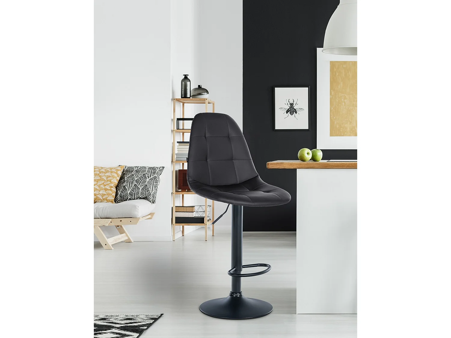 Tabouret de bar - Métal - Noir - Elmore