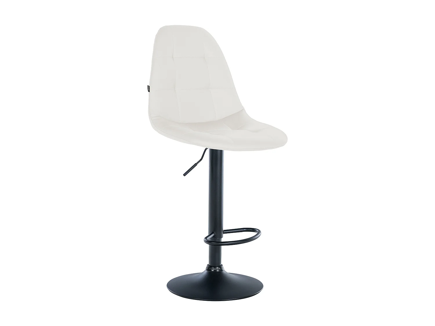 Tabouret de bar - Métal - Blanc - Elmore
