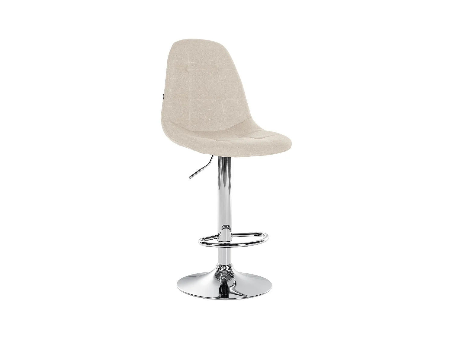 Tabouret de bar - Métal - Crème - Elmore