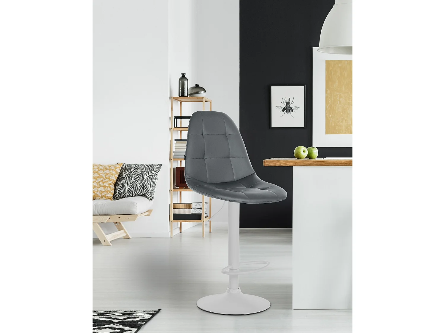 Tabouret de bar - Métal - Gris - Elmore