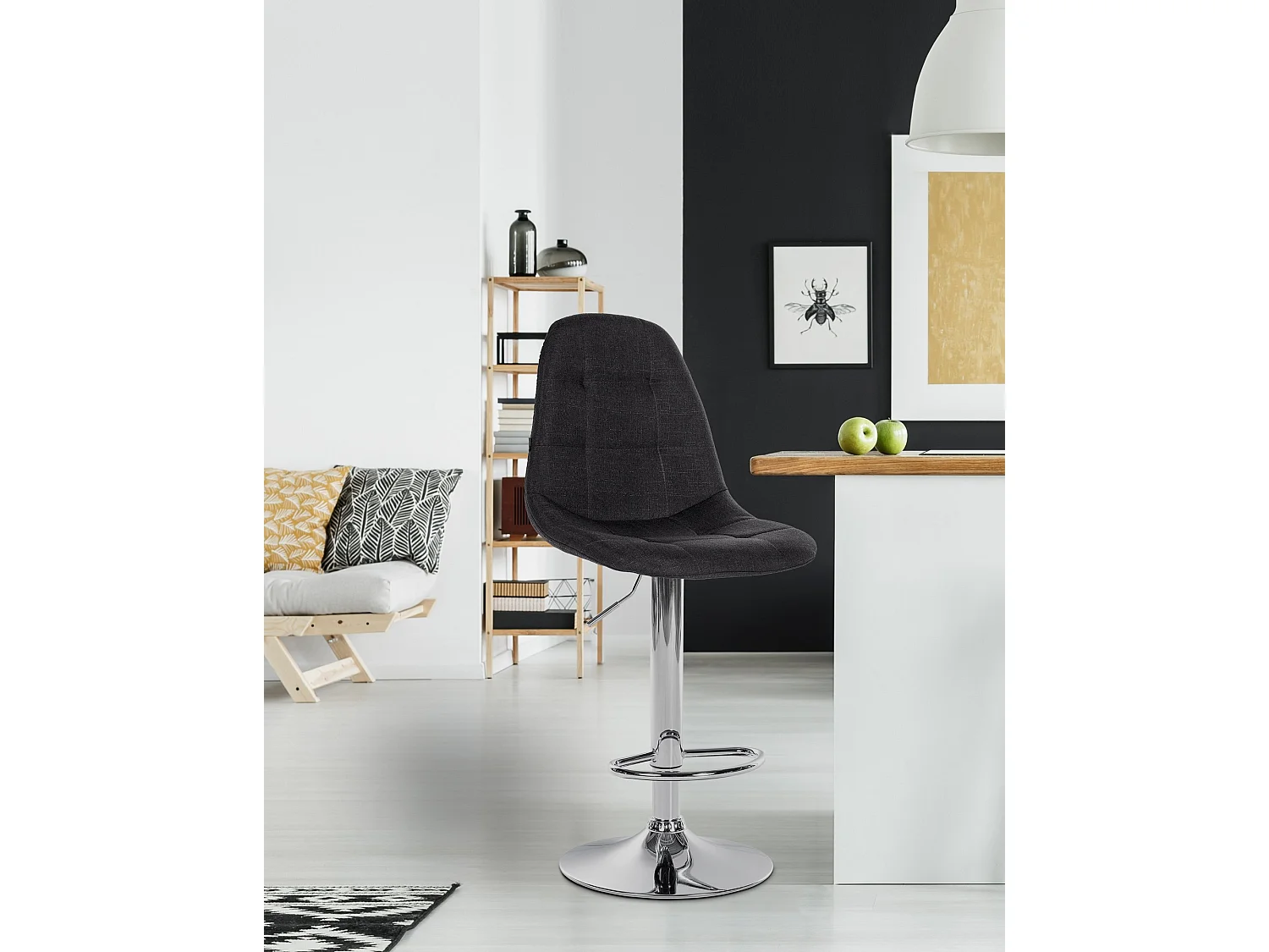 Tabouret de bar - Métal - Noir - Elmore