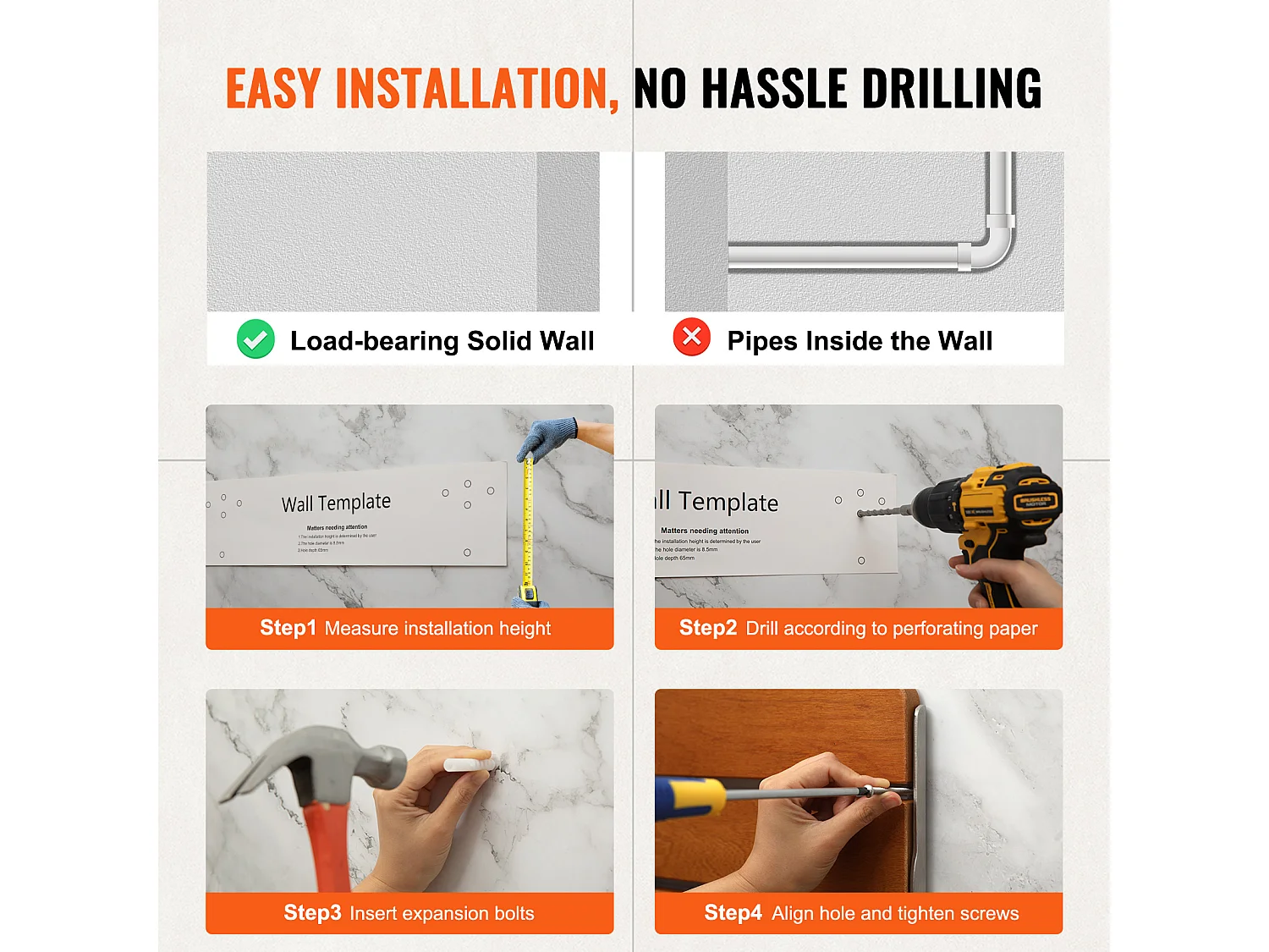 Klappbarer Duschsitz SucceBuy 53,1 cm x 40 cm Teakholz-Klappduschsitz zur Wandmontage, 500 lbs