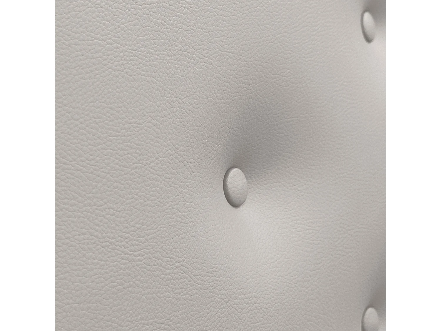 DHOME Tête de Lit en Similicuir avec 3 Rangées de Boutons Entrelacées Tête de Lit Rembourrée de Luxe (Blanc Hueso, 95cm)