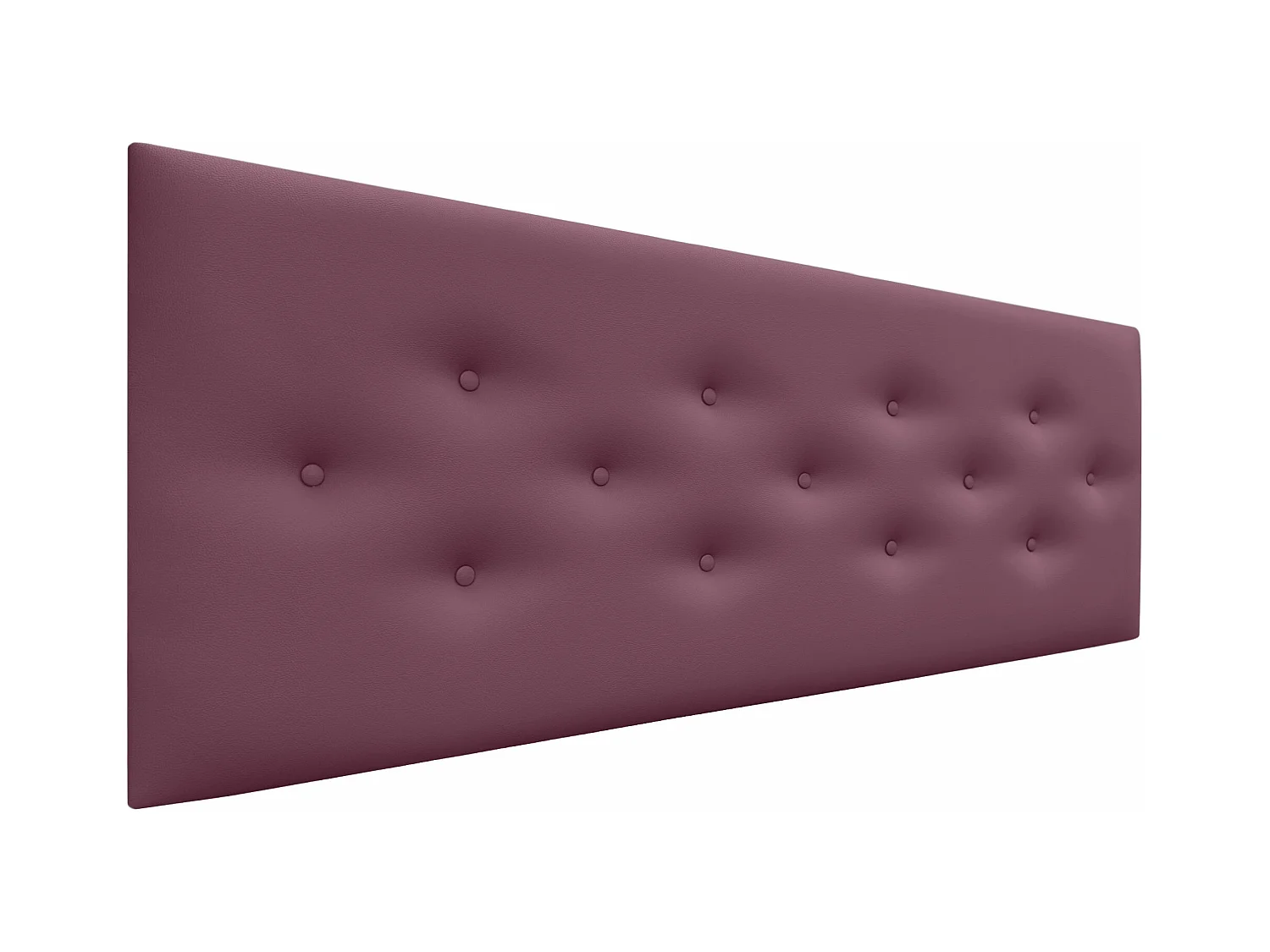 DHOME Tête de Lit en Similicuir avec 3 Rangées de Boutons Entrelacées Tête de Lit Rembourrée de Luxe (Bordeaux, 160cm)