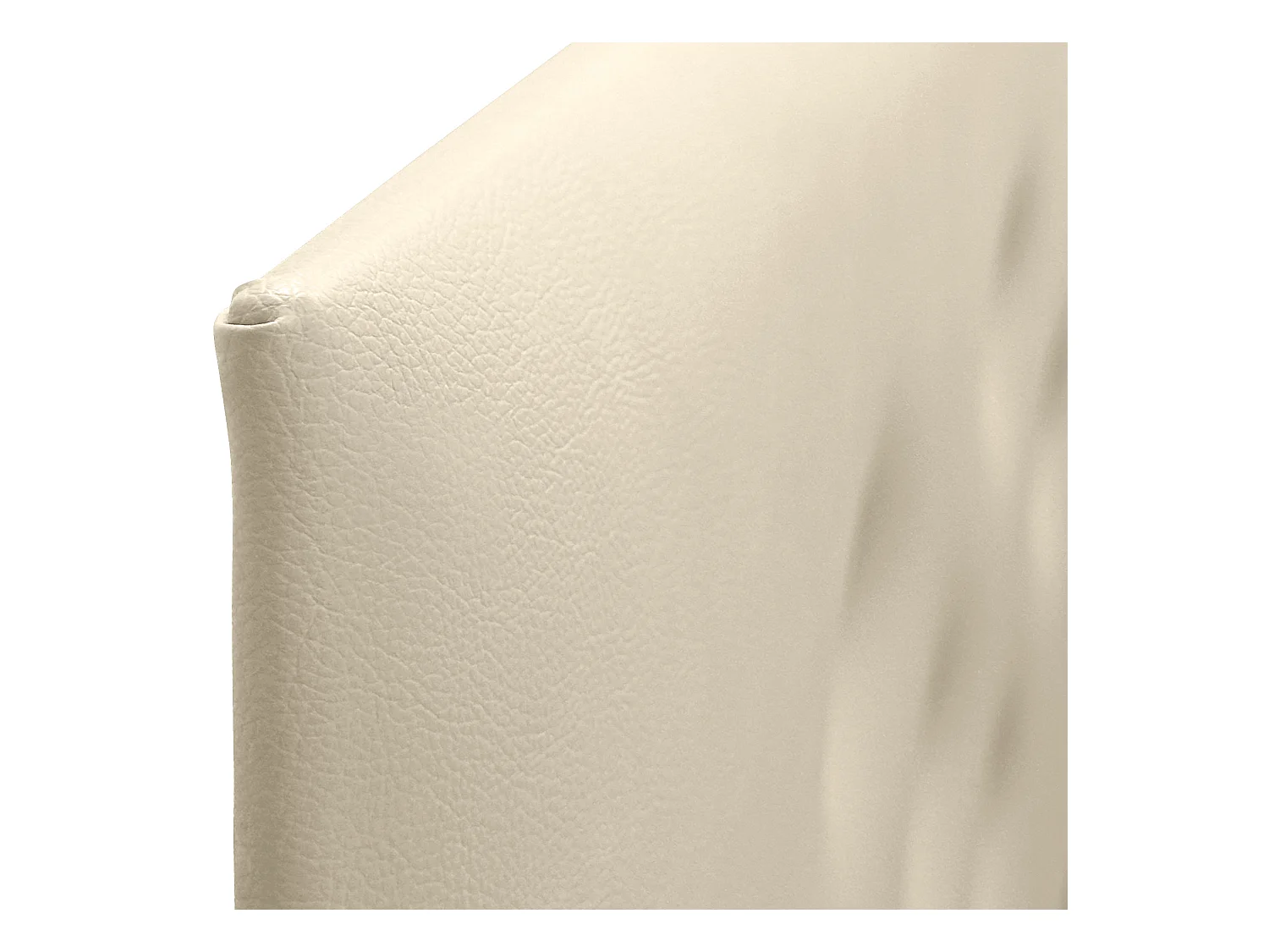 DHOME Tête de Lit en Similicuir avec 3 Rangées de Boutons Entrelacées Tête de Lit Rembourrée de Luxe (Vanille, 220cm (2 pièces))