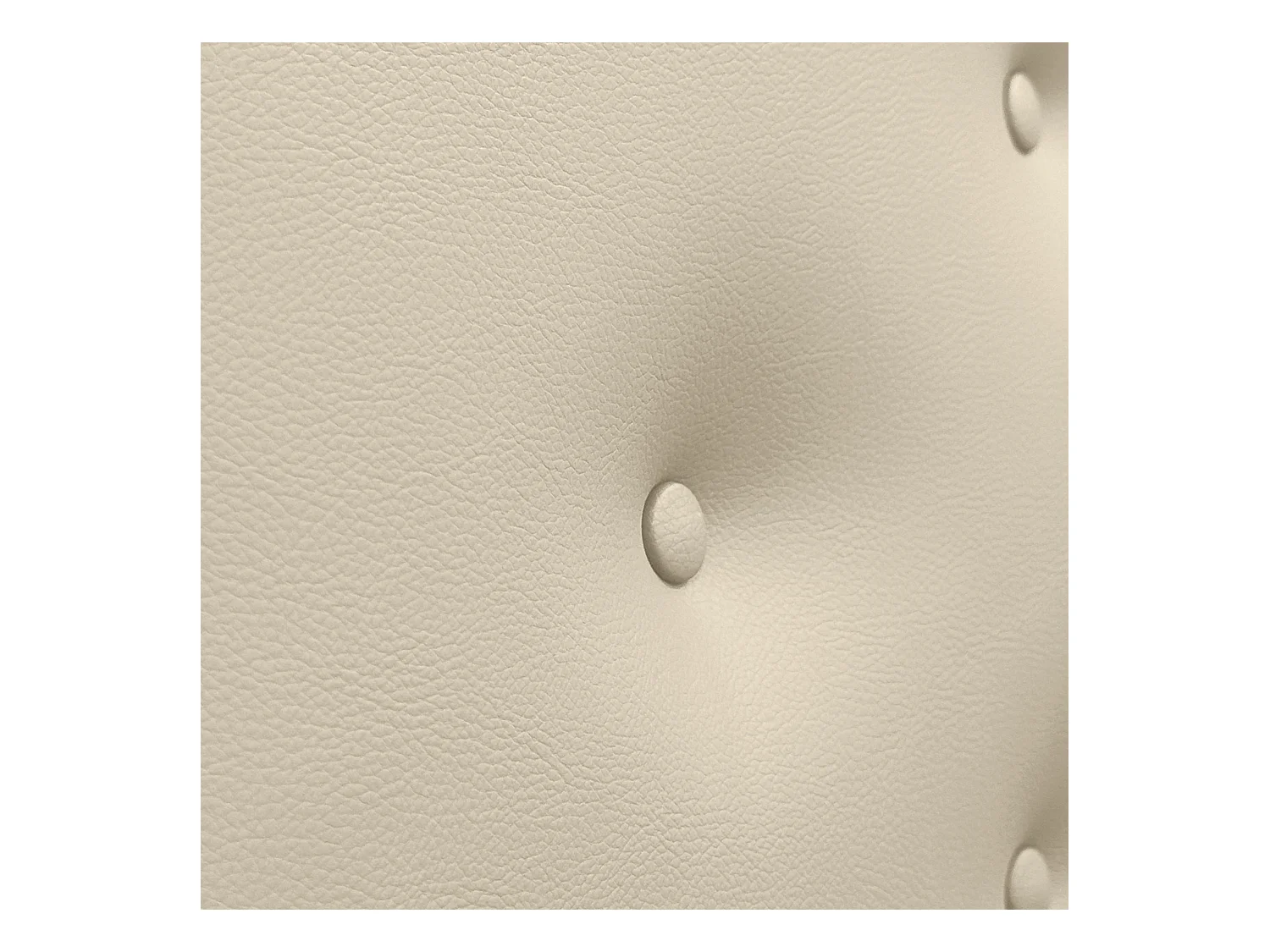 DHOME Tête de Lit en Similicuir avec 3 Rangées de Boutons Entrelacées Tête de Lit Rembourrée de Luxe (Vanille, 160cm (2 pièces))