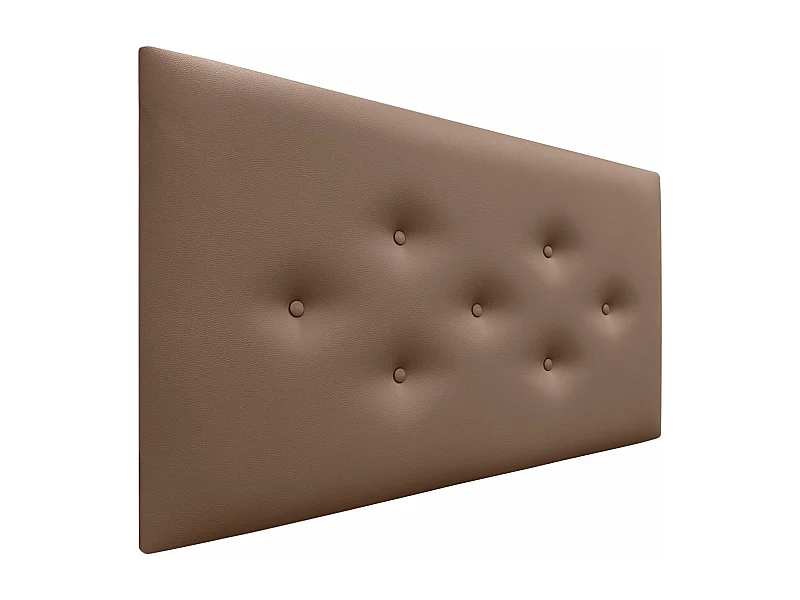 DHOME Testiera in Ecopelle con 3 File di Bottoni Alternati Testiera Imbottita Letto di Lusso (Argilla, 105cm)