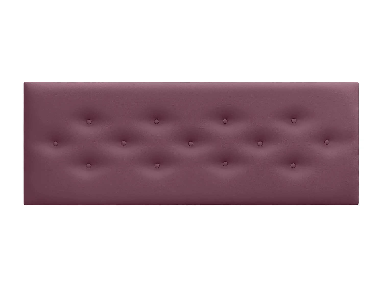 DHOME Tête de Lit en Similicuir avec 3 Rangées de Boutons Entrelacées Tête de Lit Rembourrée de Luxe (Bordeaux, 135cm)