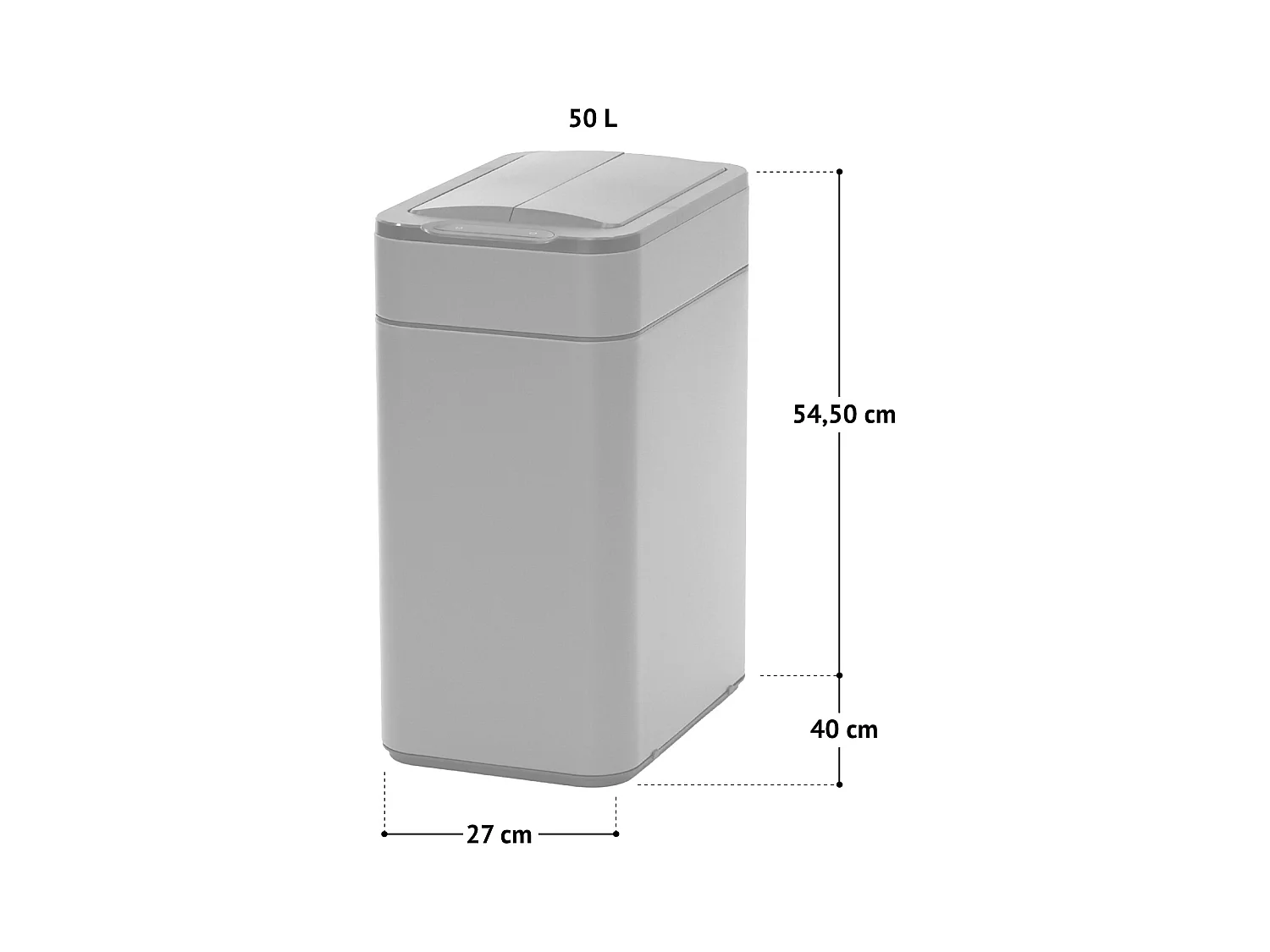 SVITA SE50L Poubelle à capteur Poubelle de cuisine Poubelle automatique Blanc