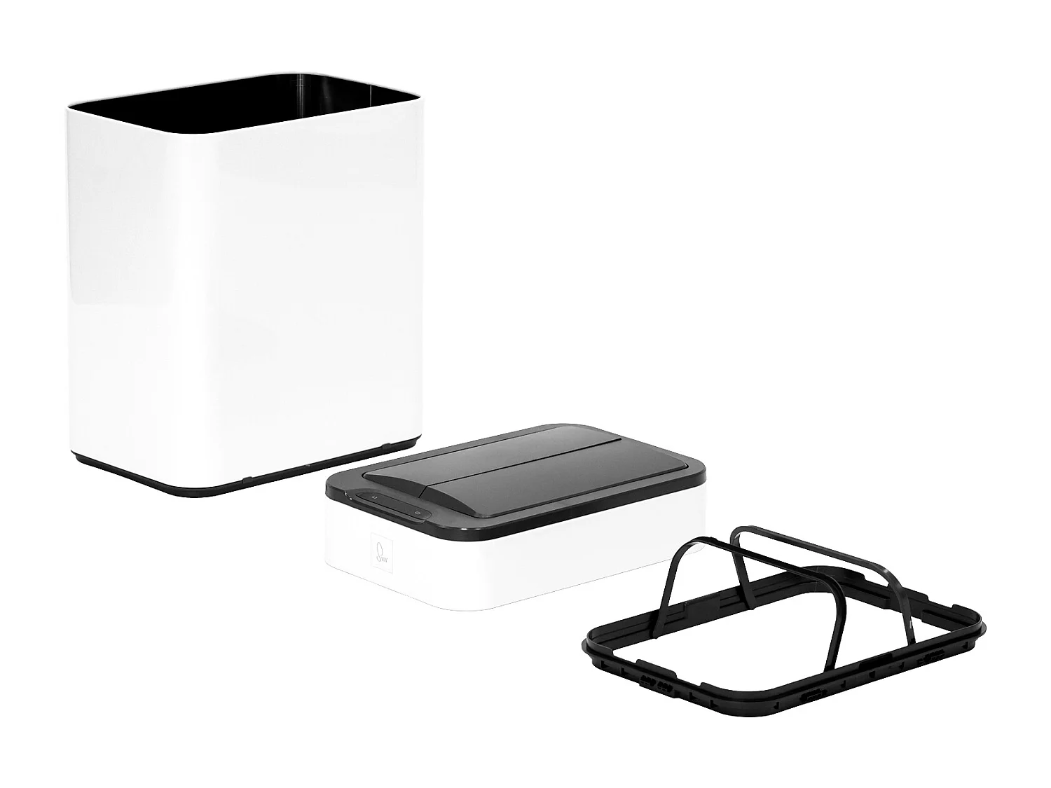 SVITA SE50L Poubelle à capteur Poubelle de cuisine Poubelle automatique Blanc