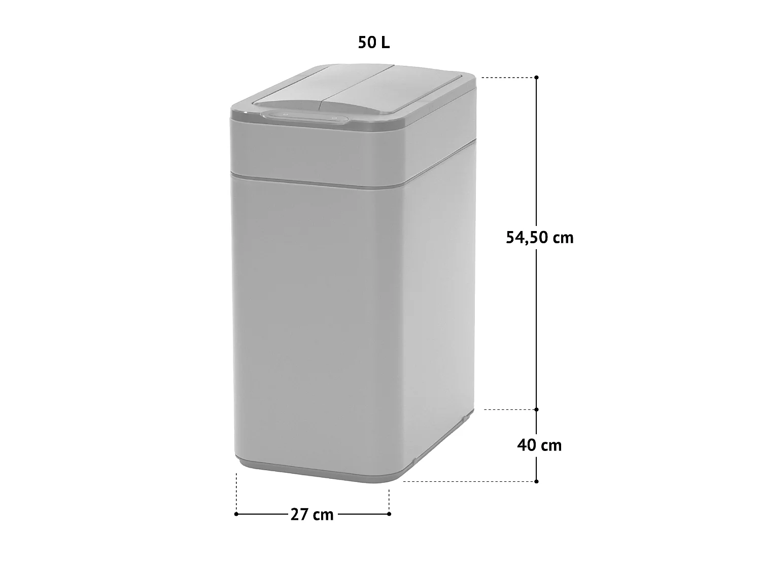 SENSORMÜLLEIMER SE50L Schwarz