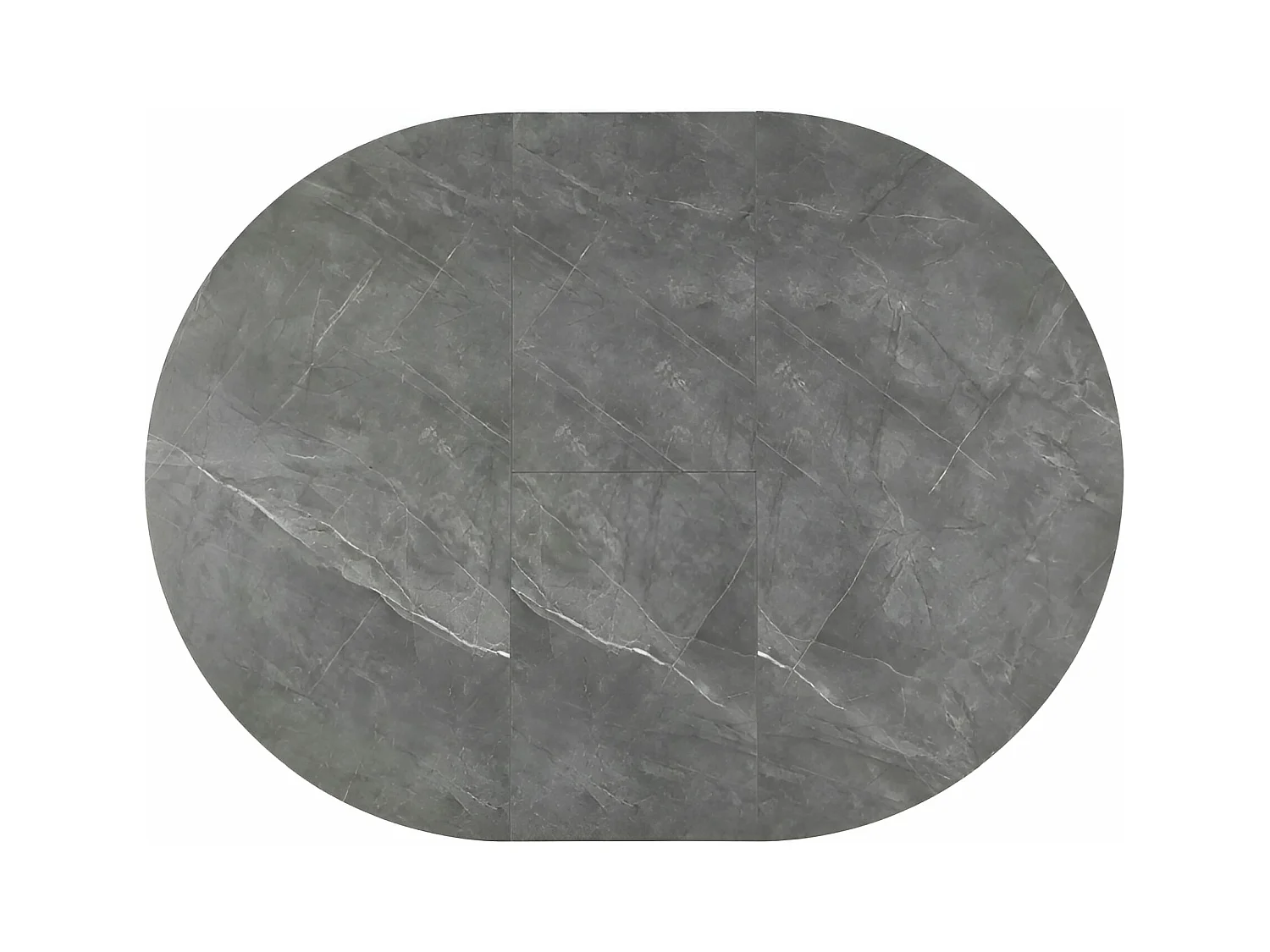 Tavolo da pranzo Angel (o160x75)/Ceramica/Rotondo/Antracite