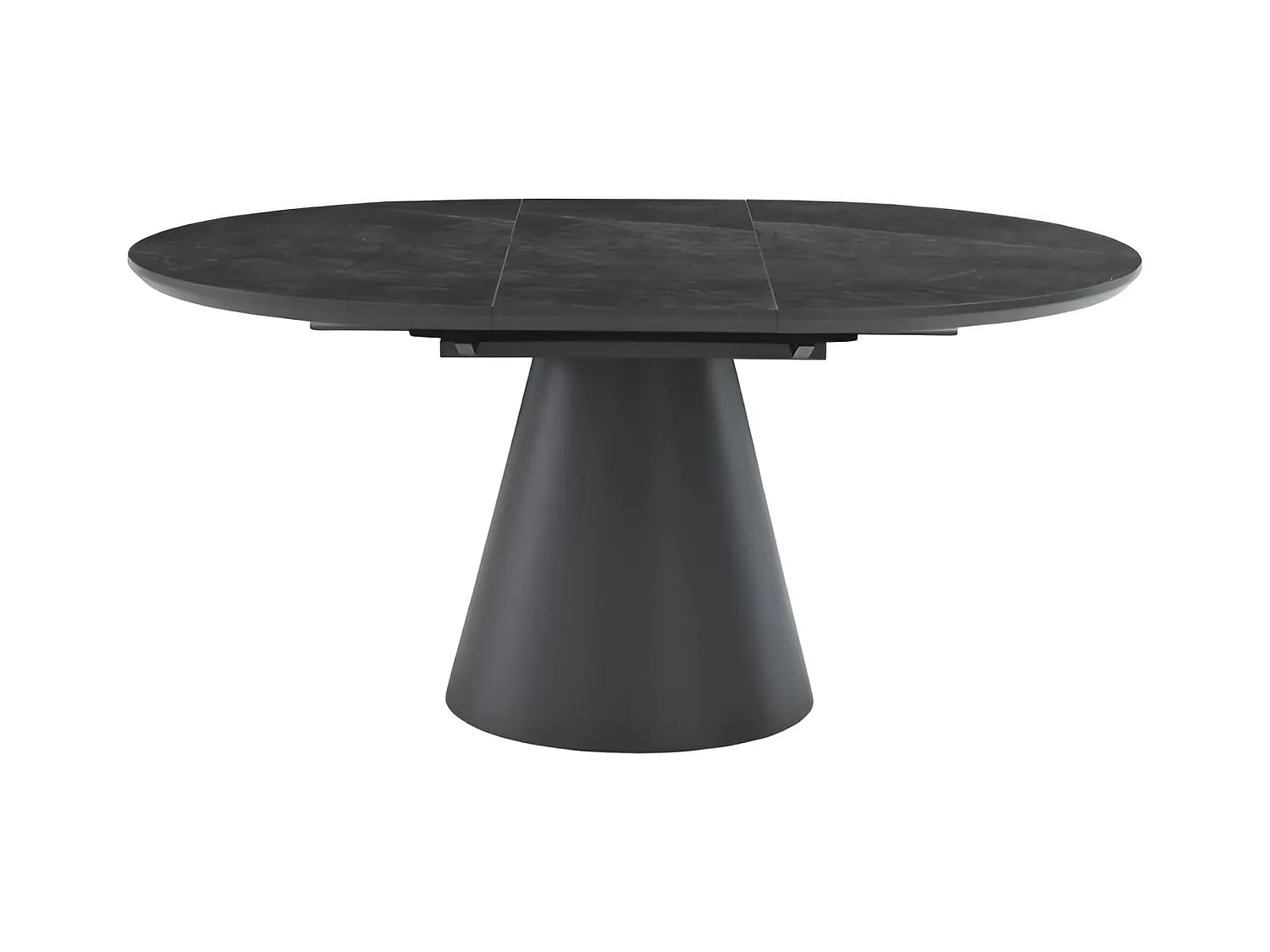 Tavolo da pranzo Angel (o160x75)/Ceramica/Rotondo/Antracite