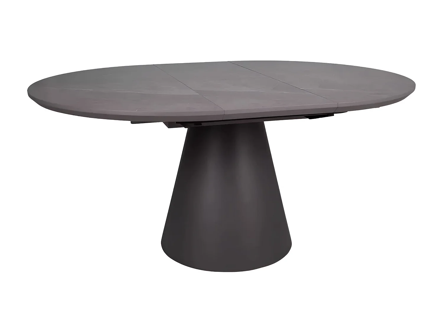 Tavolo da pranzo Angel (o160x75)/Ceramica/Rotondo/Antracite