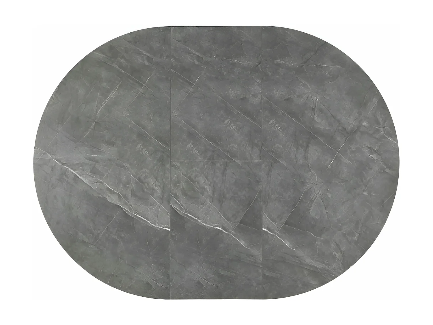 Tavolo da pranzo Angel (o160x75)/Ceramica/Rotondo/Antracite