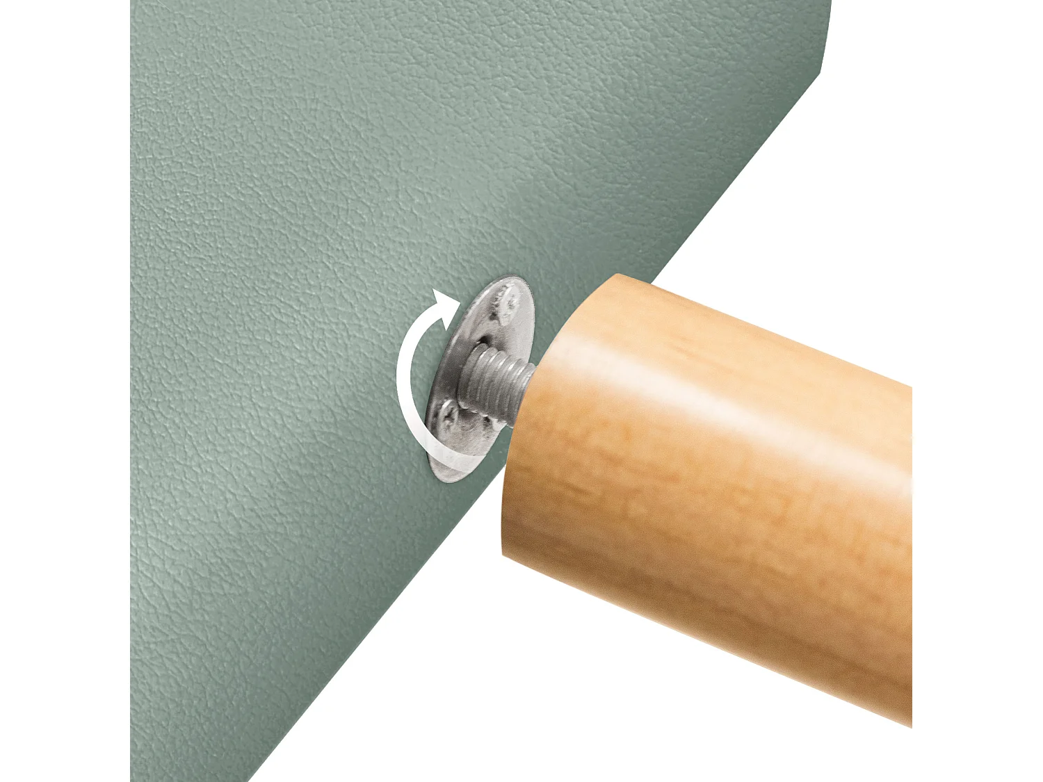 DHOME Tête de lit en simili cuir avec 3 rangées de boutons entrelacés Tête de lit rembourrée pour lit de luxe (Vert, 95cm)