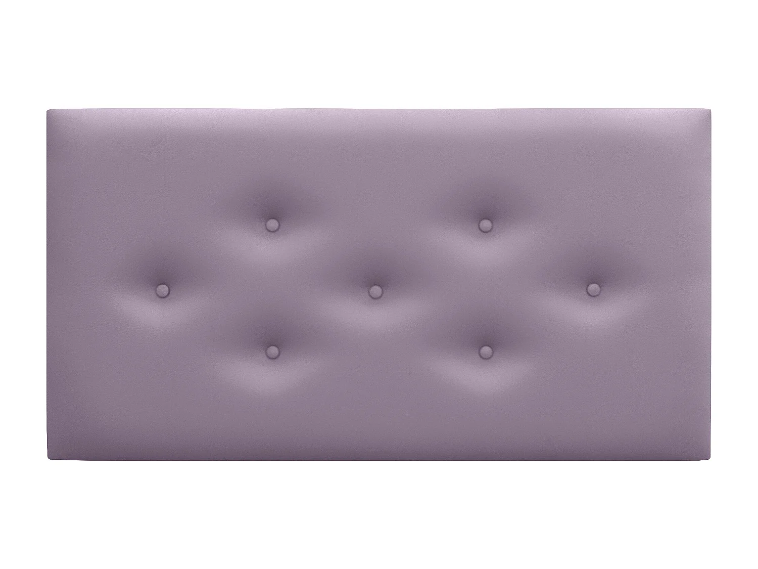 DHOME Tête de Lit en Similicuir avec 3 Rangées de Boutons Entrelacées Tête de Lit Rembourrée de Luxe (Lilas, 105cm)