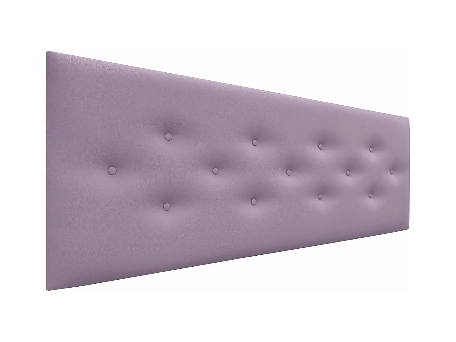 DHOME Tête de Lit en Similicuir avec 3 Rangées de Boutons Entrelacées Tête de Lit Rembourrée de Luxe (Lilas, 135cm)