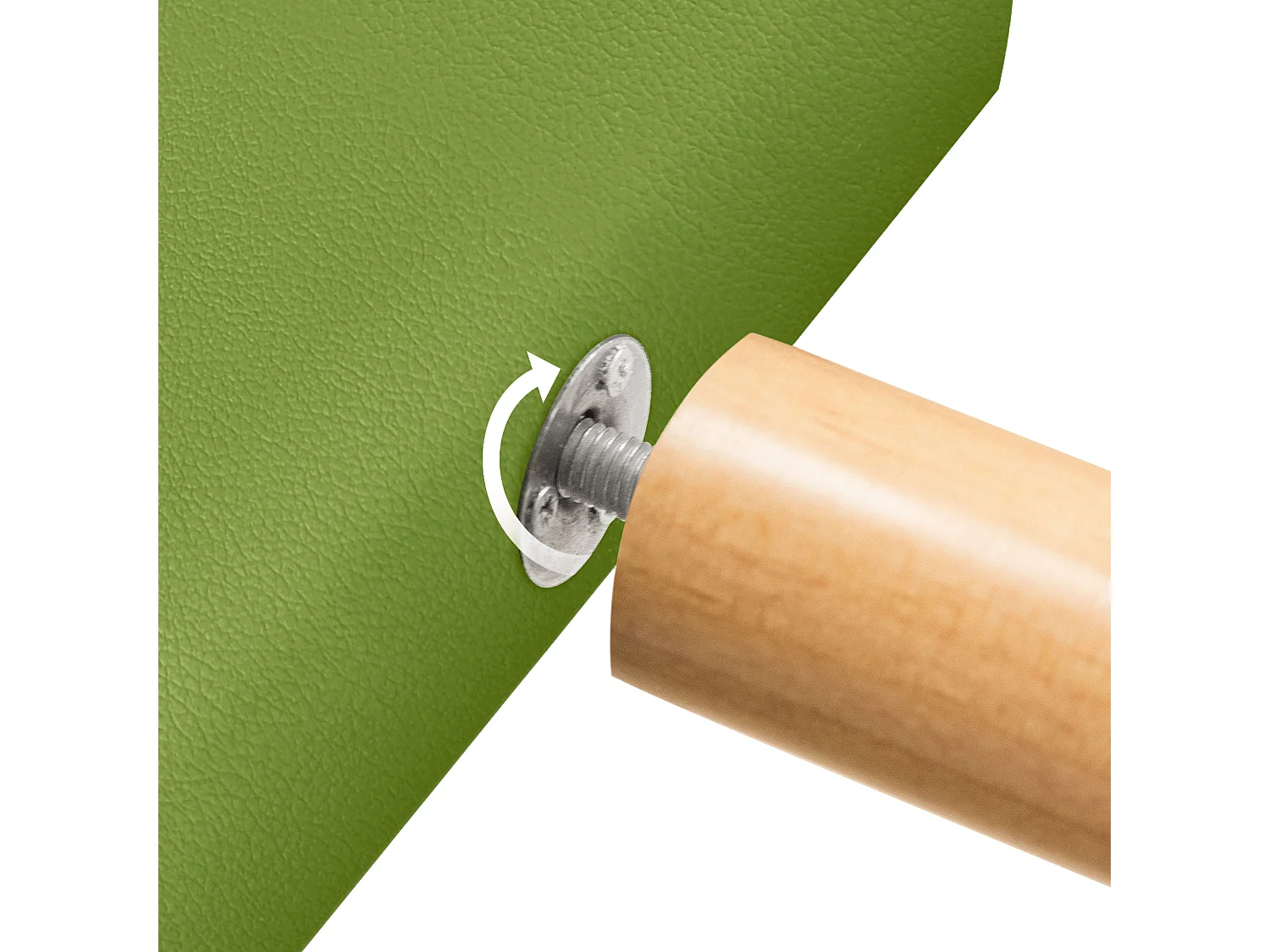 DHOME Tête de lit en simili cuir avec 3 rangées de boutons entrelacés Tête de lit rembourrée pour lit de luxe (Vert, 90cm)