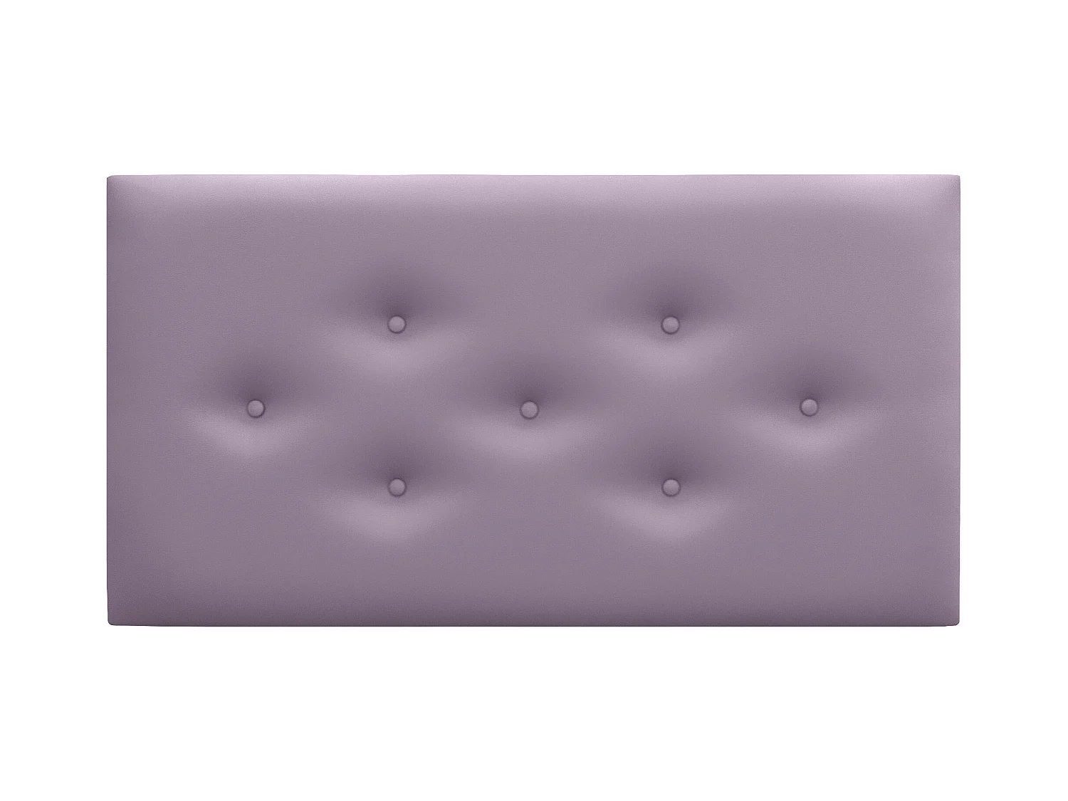 DHOME Tête de Lit en Similicuir avec 3 Rangées de Boutons Entrelacées Tête de Lit Rembourrée de Luxe (Lilas, 95cm)