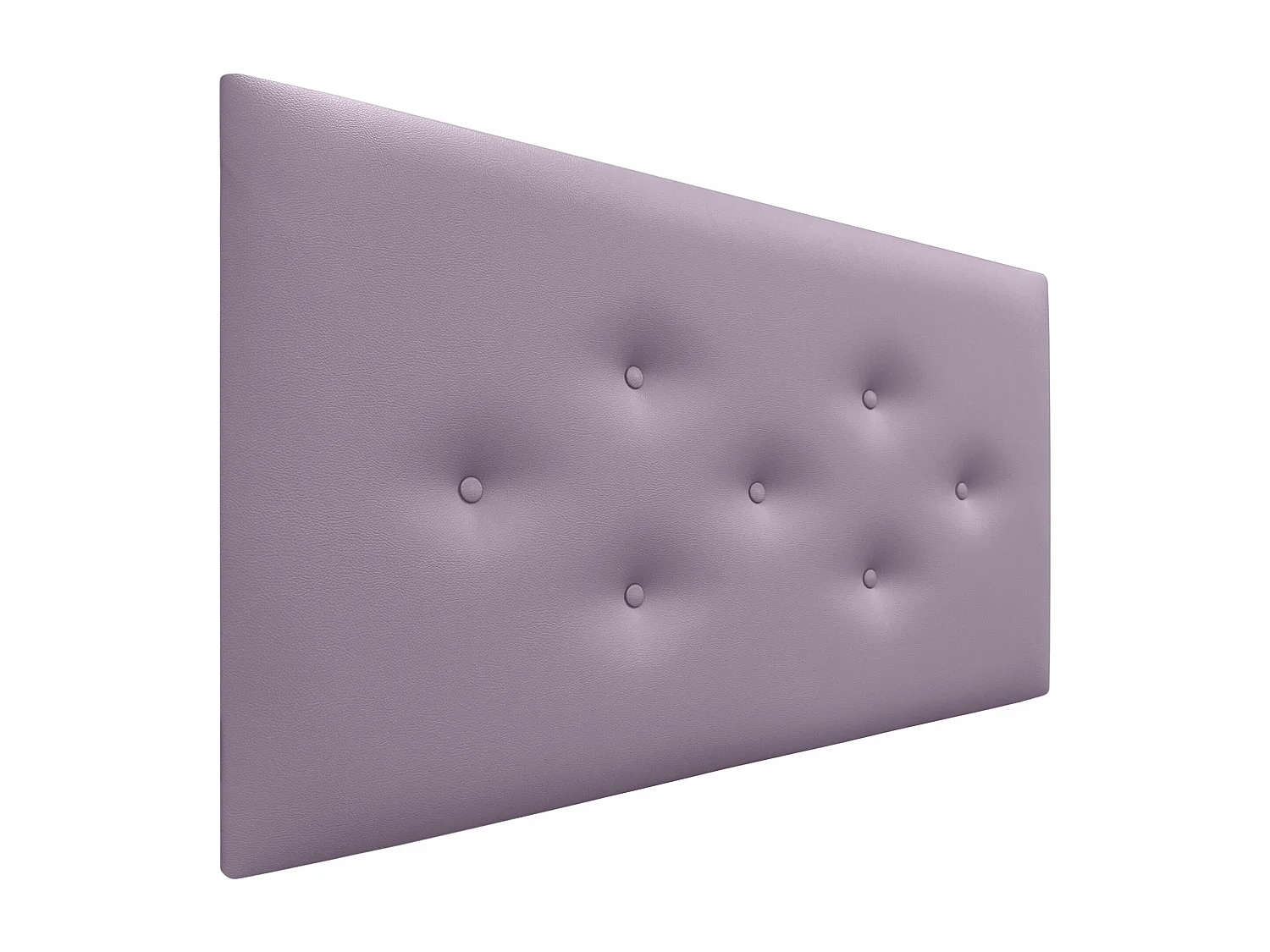 DHOME Tête de Lit en Similicuir avec 3 Rangées de Boutons Entrelacées Tête de Lit Rembourrée de Luxe (Lilas, 95cm)