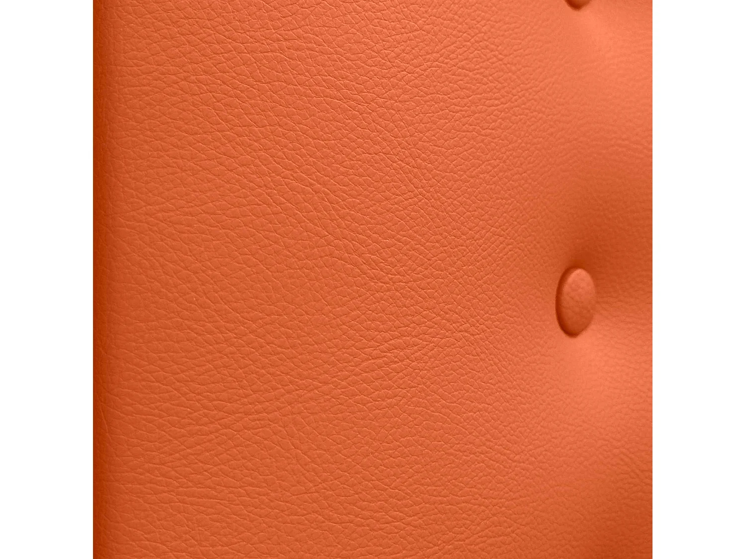 DHOME Testiera in ecopelle con 3 file di bottoni Testiera imbottita per letto di lusso (Arancione, 110cm)