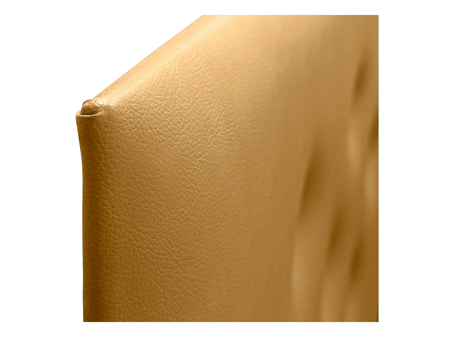 DHOME Hoofdbord van kunstleer met 3 verspringende rijen knopen, luxe gestoffeerd bedhoofdbord (Goud, 220cm (2-delig))