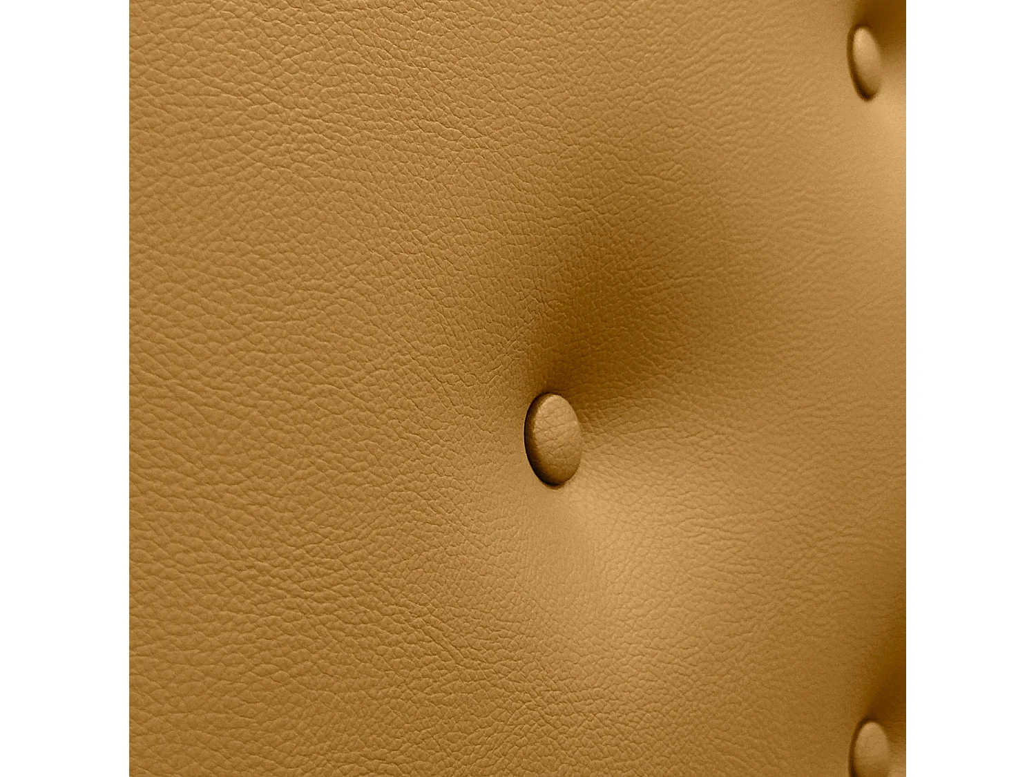 DHOME Kopfteil aus Kunstleder mit 3 versetzten Knopf-Reihen, luxuriös gepolstertes Bettkopfteil (Gold, 220cm (2-teilig))