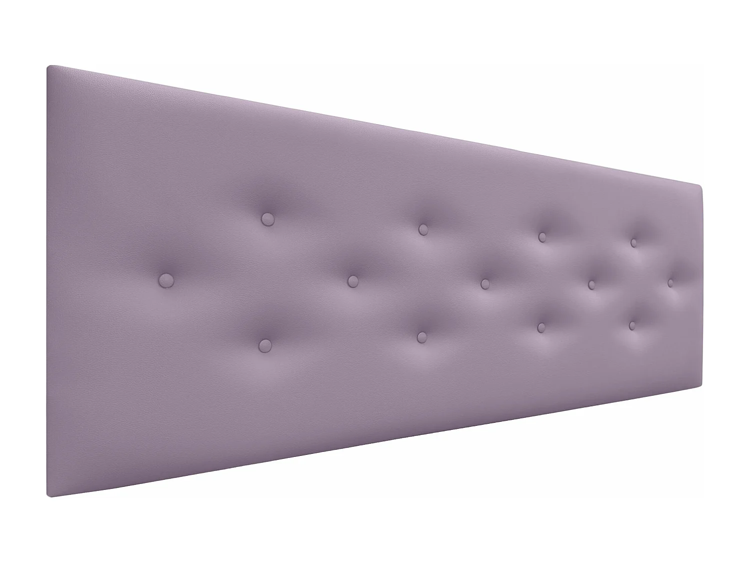 DHOME Tête de Lit en Similicuir avec 3 Rangées de Boutons Entrelacées Tête de Lit Rembourrée de Luxe (Lilas, 145cm)