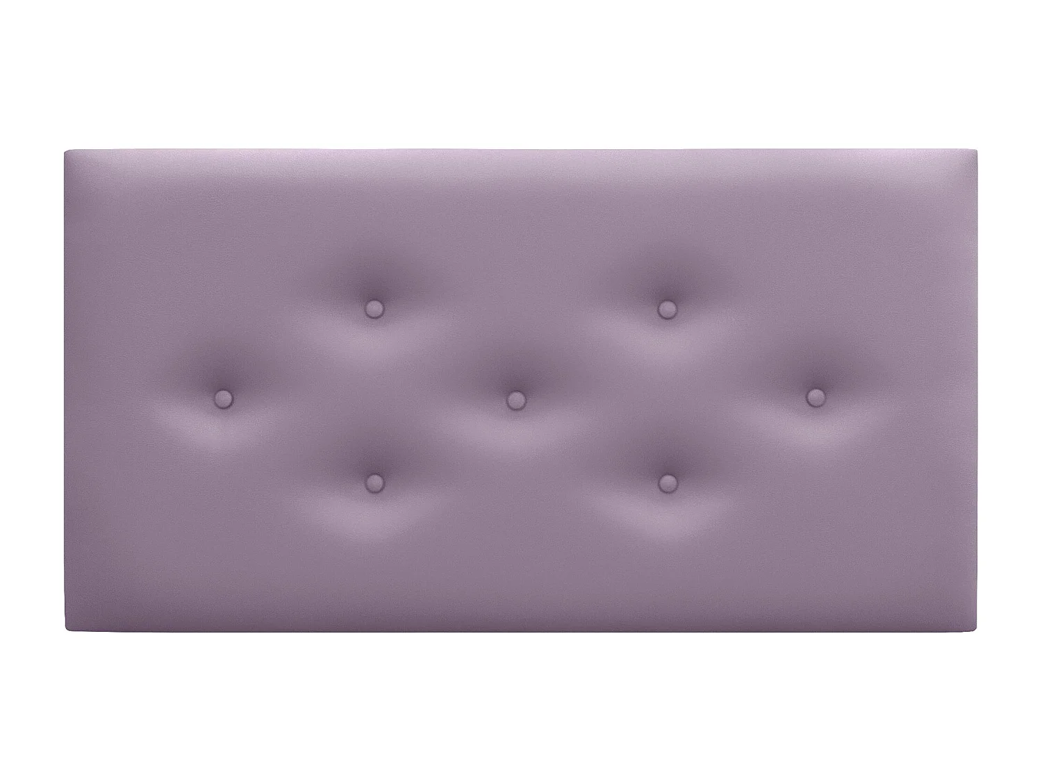 DHOME Tête de Lit en Similicuir avec 3 Rangées de Boutons Entrelacées Tête de Lit Rembourrée de Luxe (Lilas, 110cm)