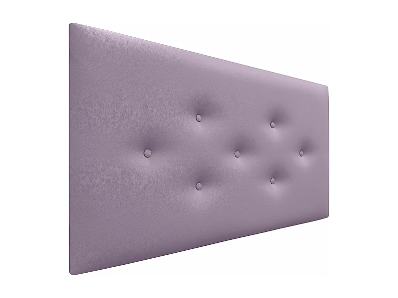 DHOME Tête de Lit en Similicuir avec 3 Rangées de Boutons Entrelacées Tête de Lit Rembourrée de Luxe (Lilas, 90cm)