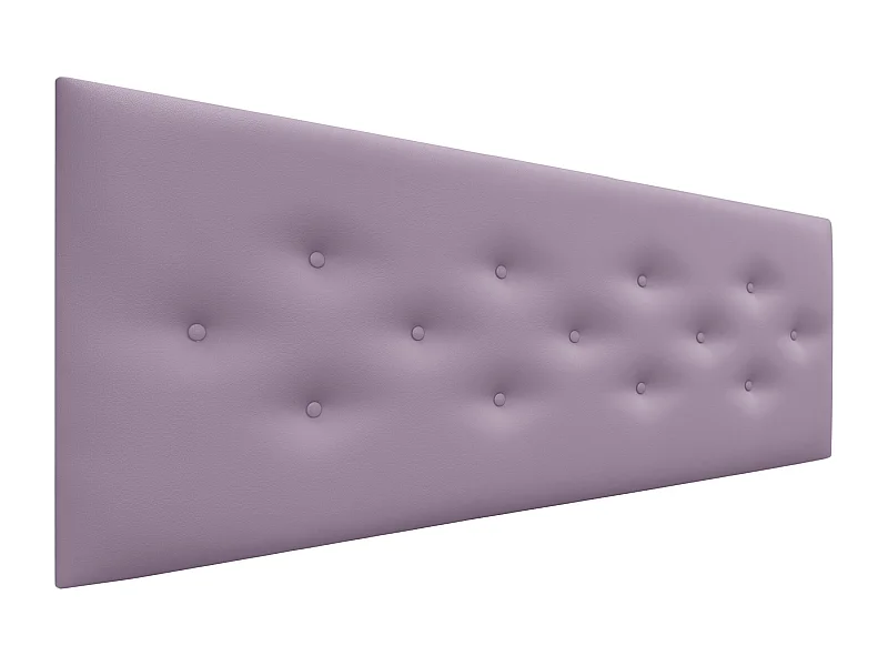 DHOME Tête de Lit en Similicuir avec 3 Rangées de Boutons Entrelacées Tête de Lit Rembourrée de Luxe (Lilas, 150cm)